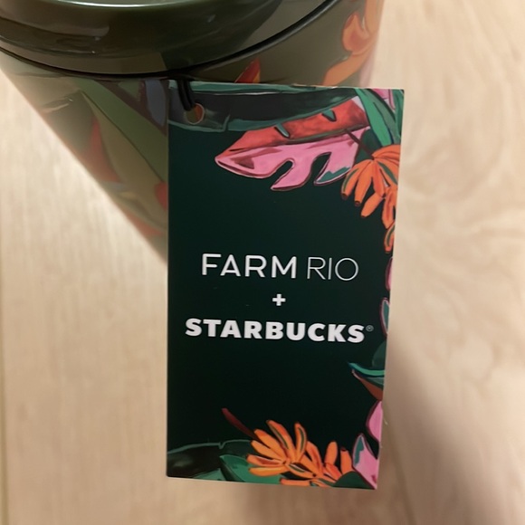 FARM Rio x Starbucks Banana Leaves 16oz Stainless Tumbler - Picture 7 of 12